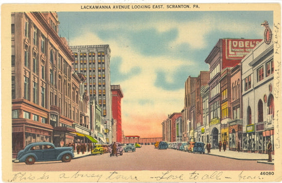 Lackawanna Avenue Looking East, Scranton, PA - Carey's Emporium