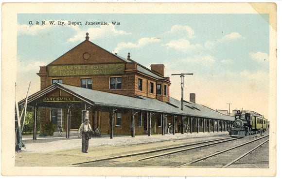 C. & N. W. Ry. Depot, Janesville, WI - Carey's Emporium
