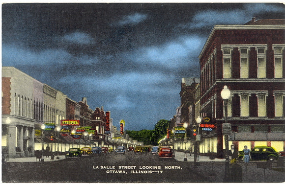 La Salle Street Looking North, Ottawa, IL - Carey's Emporium