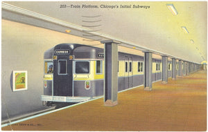 Train Platform, Chicago's Initial Subways, Chicago, IL - Carey's Emporium