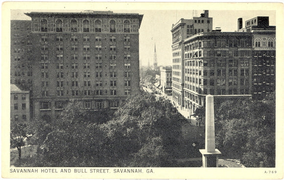 Savannah Hotel and Bull Street, Savannah, GA - Carey's Emporium