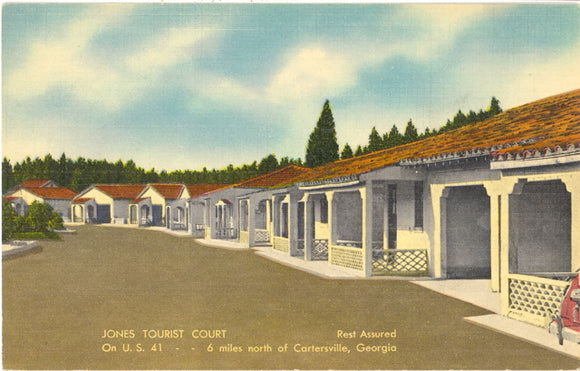 Jones Tourist Court, 6 Miles North of Cartersville, GA - Carey's Emporium