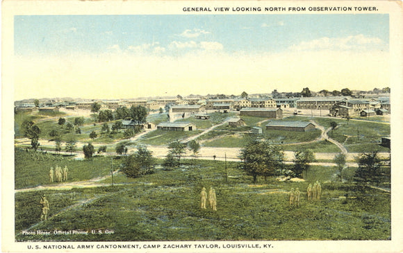 General View Looking North From Observation Tower, Camp Zachary Taylor, Louisville, KY, IL - Carey's Emporium
