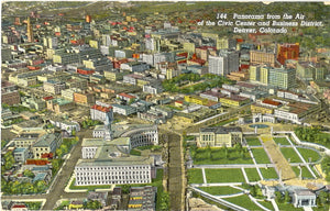 Panorama from the Air of the Civic Center and Business District, Denver, CO - Carey's Emporium