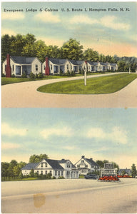 Evergreen Lodge & Cabins, U. S. Route 1, Hampton Falls, NH - Carey's Emporium