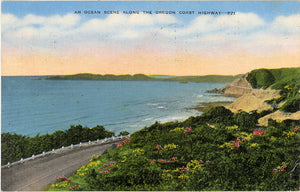 An Ocean Scene Along the Oregon Coast Highway, OR - Carey's Emporium