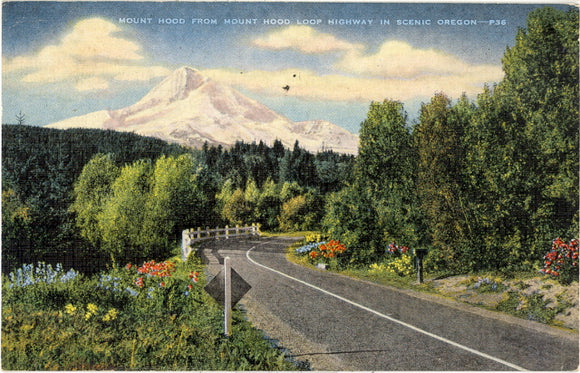 Mount Hood from Mount Hood Loop Highway in Scenic Oregon, OR - Carey's Emporium