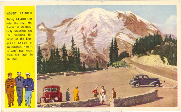 Mount Rainier. Greetings from the State of Washington - Carey's Emporium