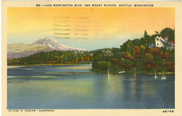 Lake Washington Boulevard and Mount Rainier, Seattle, WA - Carey's Emporium