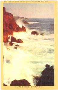 Coast Line of the Pacific, near Malibu, Santa Monica, CA - Carey's Emporium