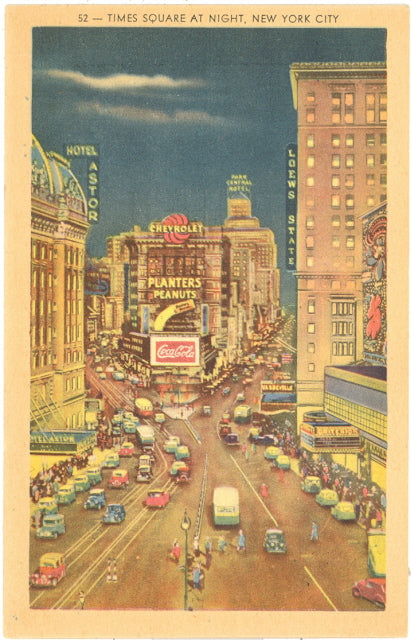 Times Square at Night, New York City, NY - Carey's Emporium