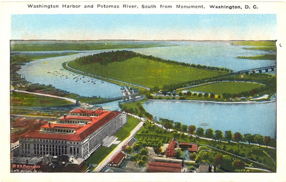 Washington Harbor and Potomac River, South from Monument, Washington, DC - Carey's Emporium