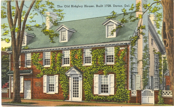 Old Ridgley House, Built 1728, Dover, DE - Carey's Emporium