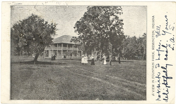 A View in Fountain Park, Remington, IN - Carey's Emporium