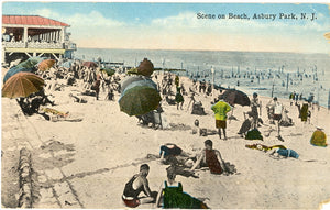 Scene on Beach, Asbury Park, NJ - Carey's Emporium