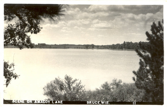 Scene on Amacoy Lake, Bruce, WI - Carey's Emporium
