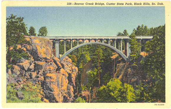 Beaver Creek Bridge, Custer State Park, Black Hills, SD - Carey's Emporium