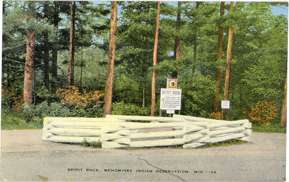 Spirit Rock, Menominee Indian Reservation, WI - Carey's Emporium