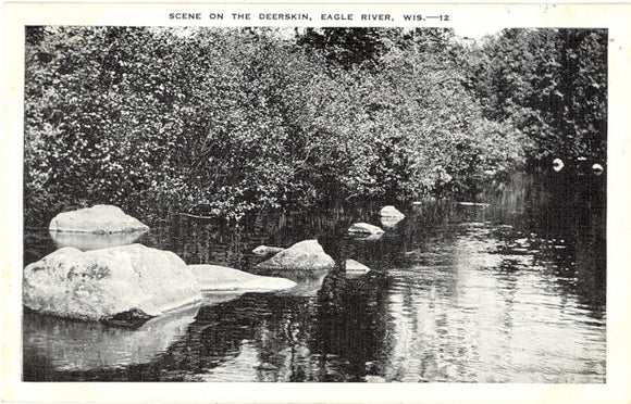 Scene on the Deerskin River, Eagle River, WI - Carey's Emporium