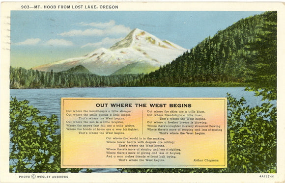 Mt. Hood from Lost Lake, OR - Carey's Emporium