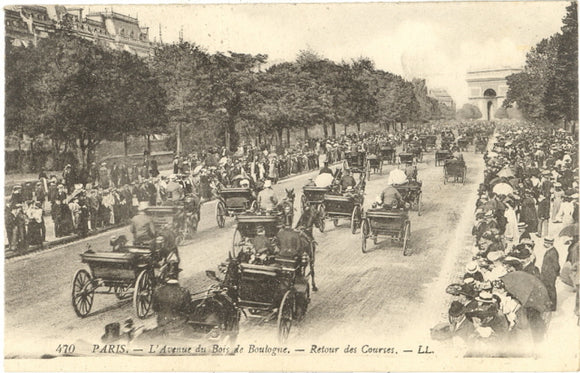 L'Avenue du Bois de Boulogne,--Retour des Courses, Paris - Carey's Emporium