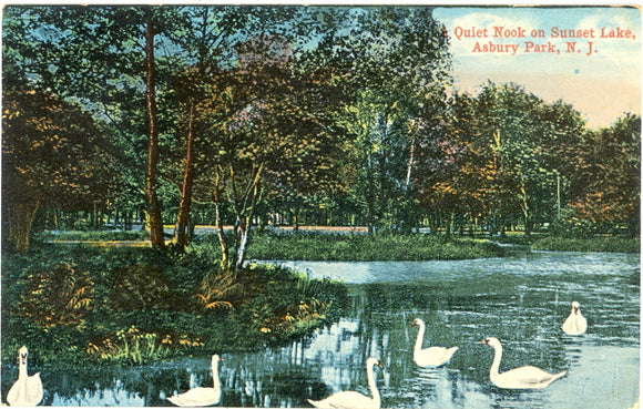 A Quiet Nook on Sunset Lake, Asbury Park, NJ - Carey's Emporium