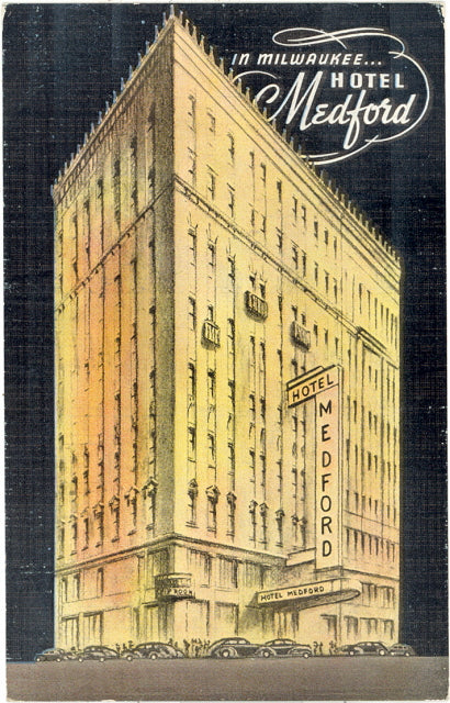 Hotel Medford, Coffee Shop, Bamboo Room, and Tap Room, Milwaukee, WI - Carey's Emporium