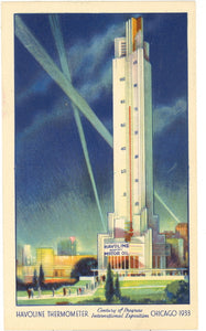 Havoline Thermometer, Century of Progress International Exposition, Chicago, 1933 - Carey's Emporium