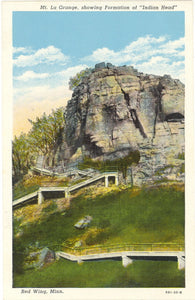 Mt. La Grange, Showing Formation of Indian Head, Red Wing, MN - Carey's Emporium