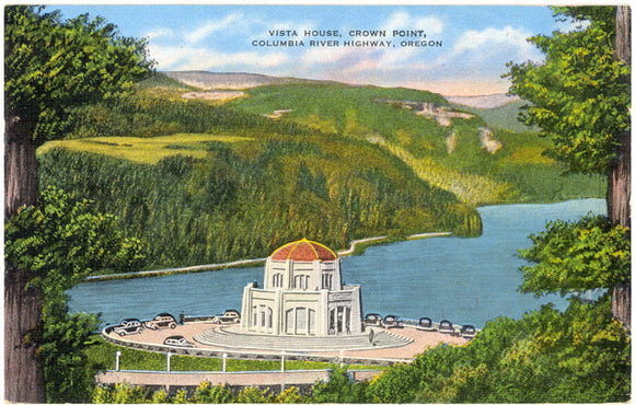 Vista House, Crown Point, Columbia River Highway, OR - Carey's Emporium