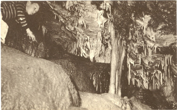 Stalactites and Cave Onyx Terraces on the Enchanted Mountain in Cave of the Mounds at Blue Mound, WI - Carey's Emporium