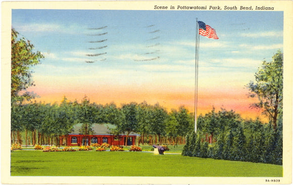 Scene in Pottawatomi Park, South Bend, IN - Carey's Emporium