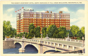 The Marott Apartment Hotel, North Meridian at Fall Creek Boulevard, Indianapolis, IN - Carey's Emporium