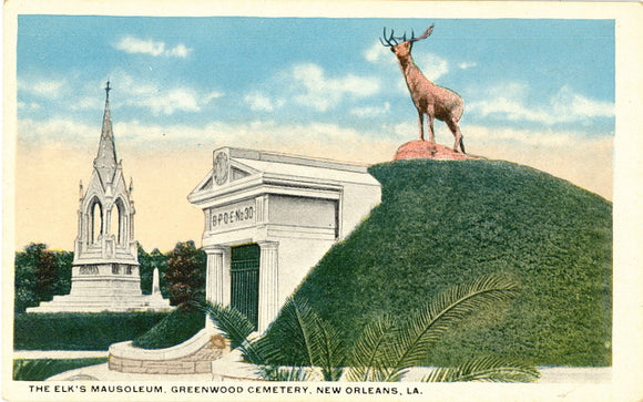 The Elk's Mausoleum, Greenwood Cemetery, New Orleans, LA - Carey's Emporium