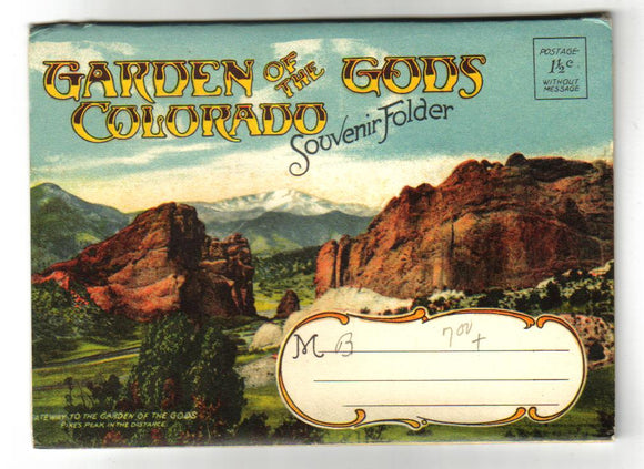 Garden of the Gods Colorado Souvenir Folder - Carey's Emporium