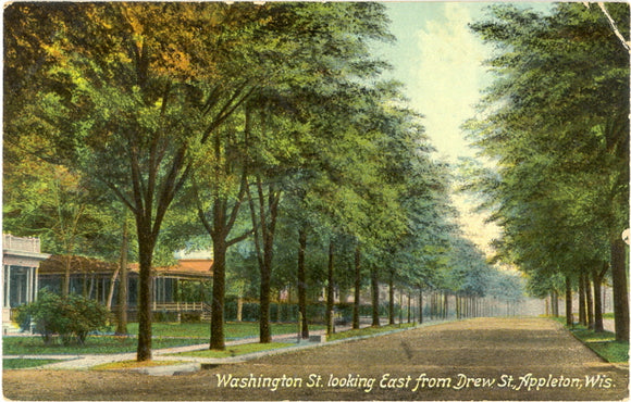Washington St. Looking East From Drew St., Appleton, WI - Carey's Emporium