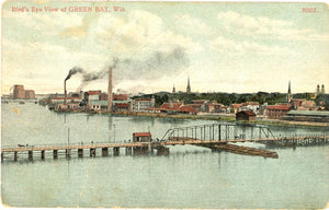 Bird's Eye View of Green Bay, WI - Carey's Emporium