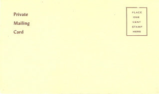 Private Mailing Card. Loraine Aggen De Smith, 1317 N. Seventh Street, WI - Carey's Emporium