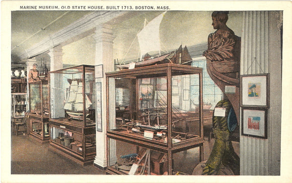 Marine Museum, Old State House, Built 1713, Boston, MA - Carey's Emporium