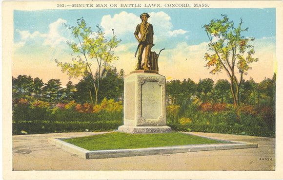 Minute Man on Battle Lawn, Concord, MA - Carey's Emporium