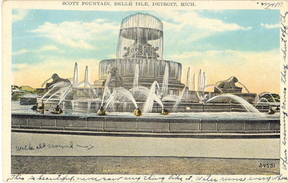 Scott Fountain, Belle Isle, Detroit, MI - Carey's Emporium