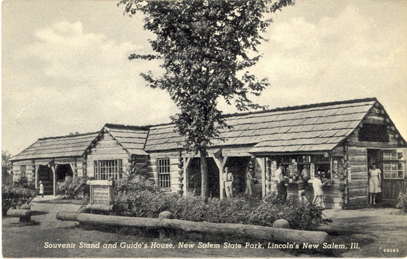 Souvenir Stand and Guide's House, New Salem State Park, Lincoln's New Salem, IL - Carey's Emporium