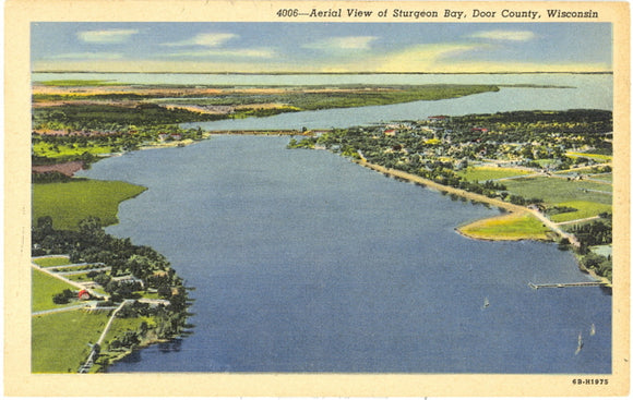 Aerial View of Sturgeon Bay, WI - Carey's Emporium