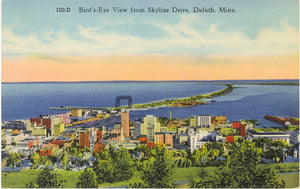 Bird's-Eye View from Skyline Drive, Duluth, MN - Carey's Emporium