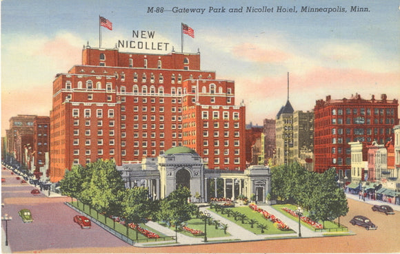 Gateway Park and Nicollet Hotel, Minneapolis, MN - Carey's Emporium