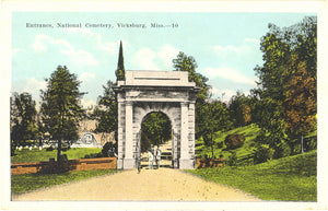 Entrance, National Cemetery, Vicksburg, MS - Carey's Emporium