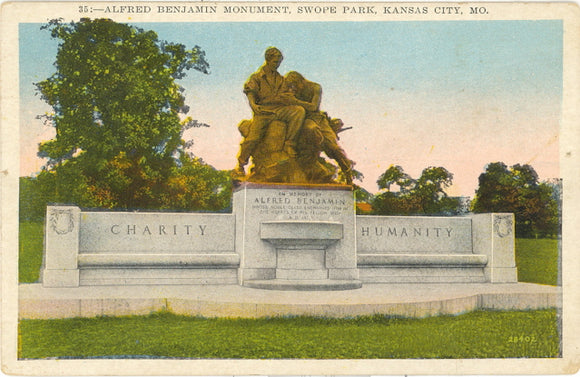 Alfred Benjamin Monument, Swope Park, Kansas City, MO - Carey's Emporium