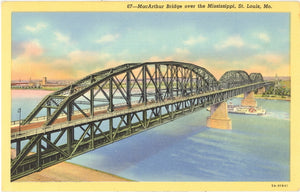 MacArthur Bridge over the Mississippi, St. Louis, MO - Carey's Emporium