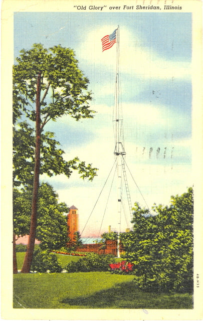 Old Glory over Fort Sheridan, IL - Carey's Emporium