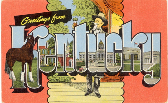 Greetings from Kentucky Large Letter - Carey's Emporium